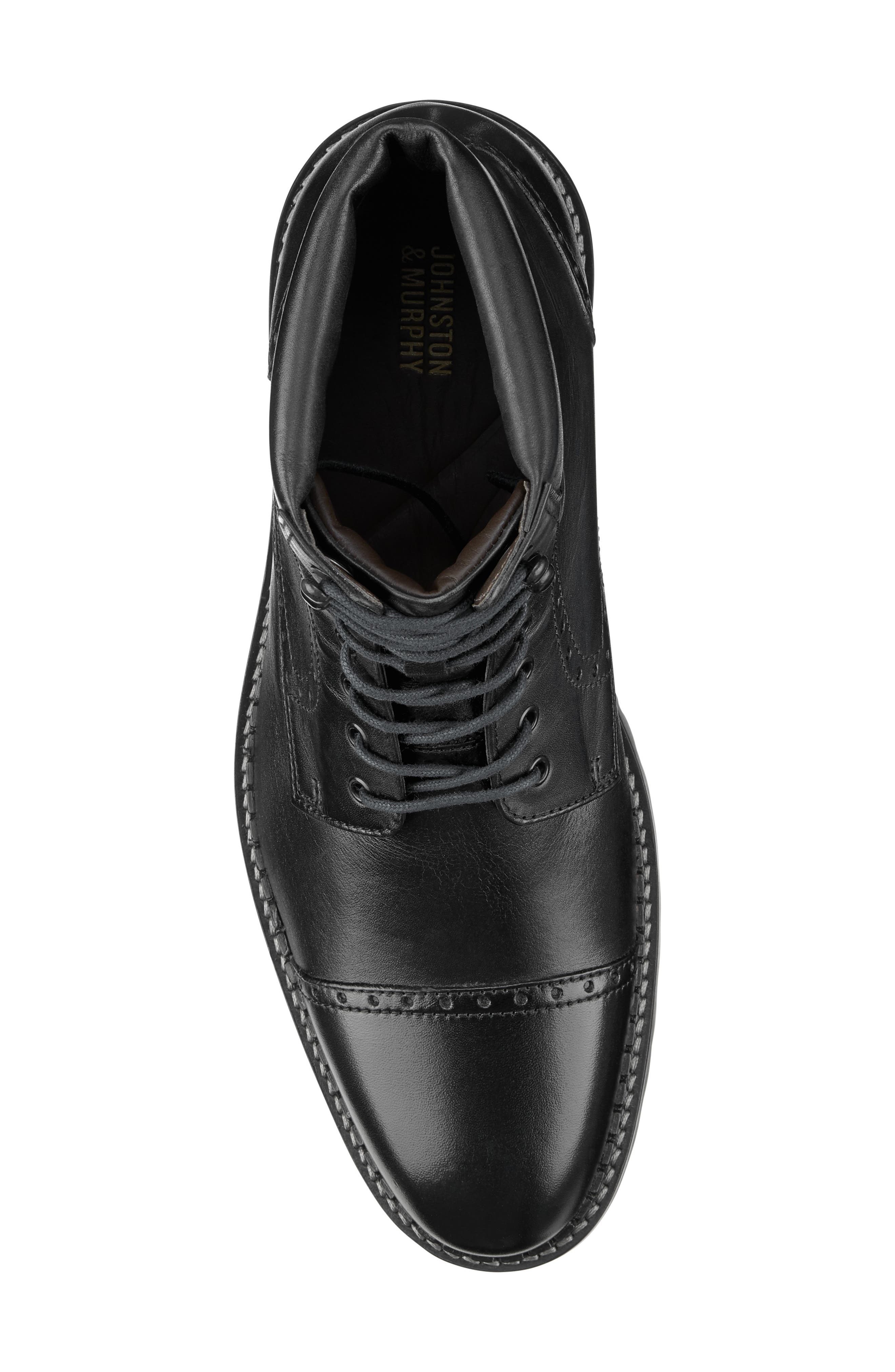Johnston & Murphy Garrison Cap Toe Boot, Alternate, color, 