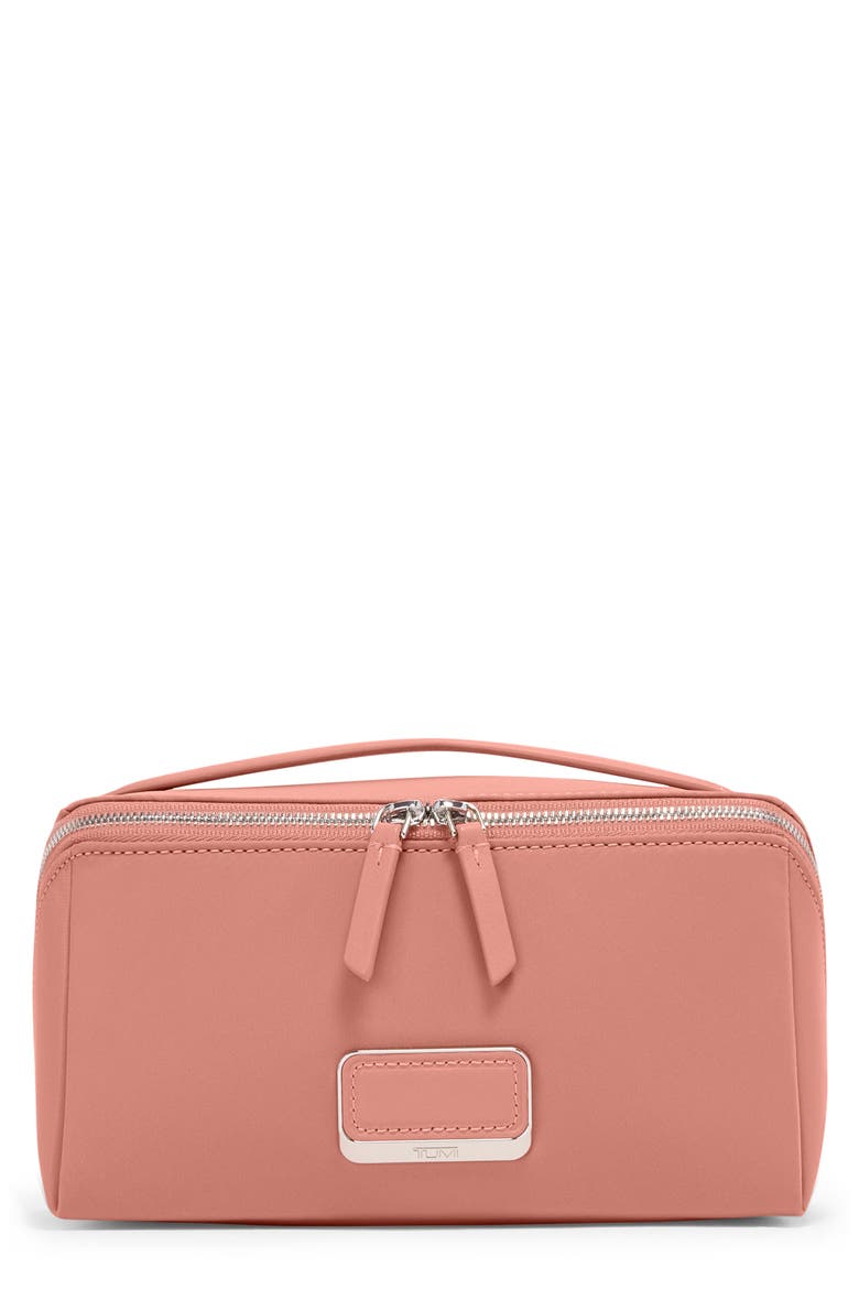 Dallas Cosmetics Bag, Main, color, PINK CLAY