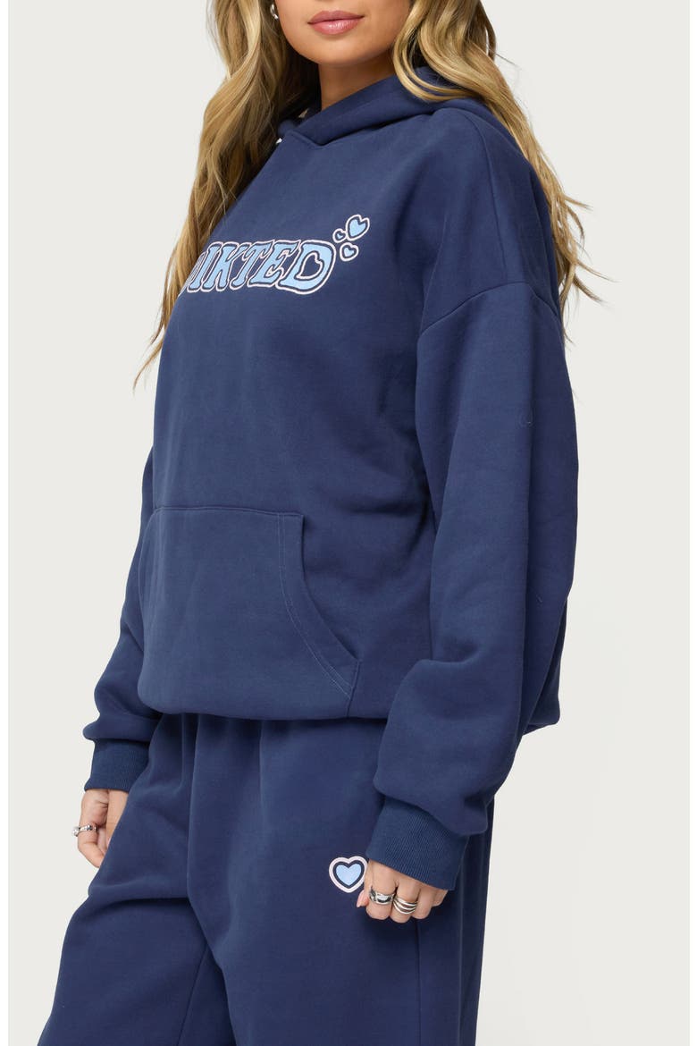 Glitter Girl Hoodie, Alternate, color, NAVY
