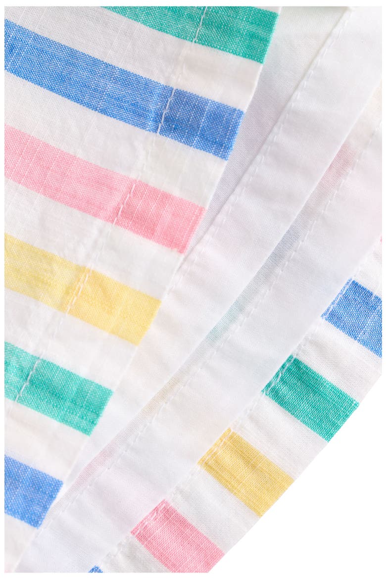 Kids' Bodysuit & Rainbow Stripe Cotton Pinafore Dress Set, Alternate, color, RAINBOW STRIPE MULTI