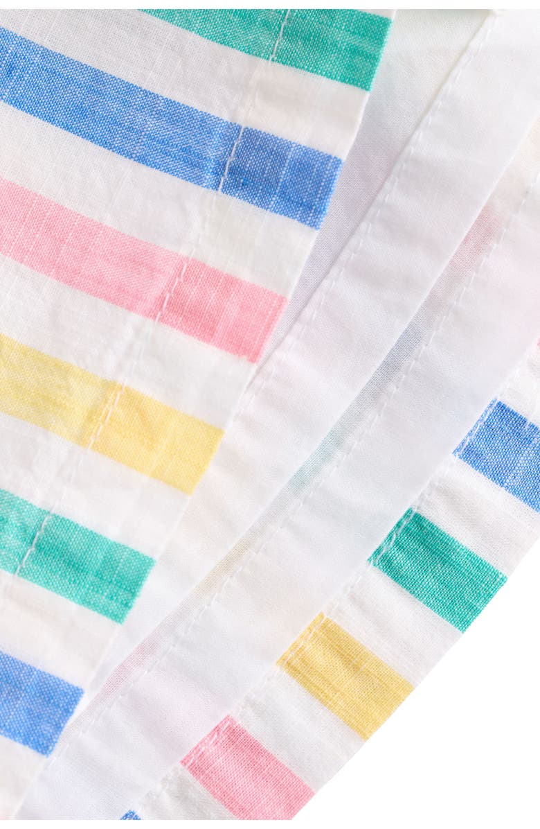NEXT Kids' Bodysuit & Rainbow Stripe Cotton Pinafore Dress Set, Alternate, color, Rainbow Stripe Multi