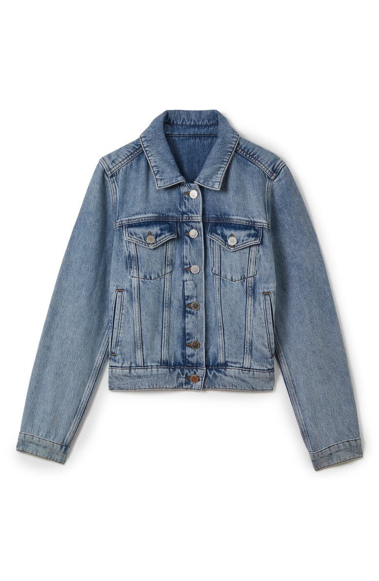 Reiss Ellen Denim Jacket, Alternate, color, 