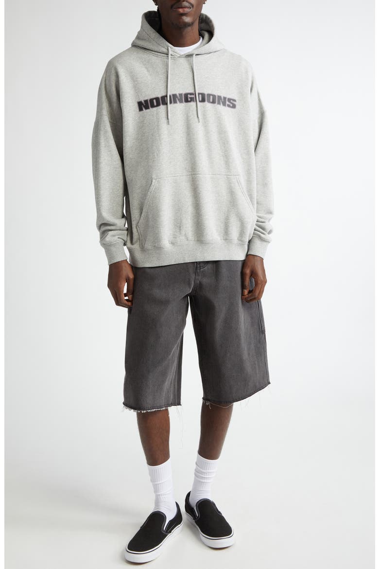 Presence Cotton Fleece Graphic Hoodie, Alternate, color, HEATHER GREY