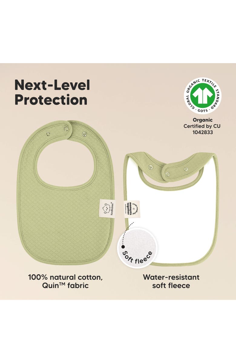 KeaBabies 8-Pack Quin Drool Bibs, Alternate, color, Driftwood