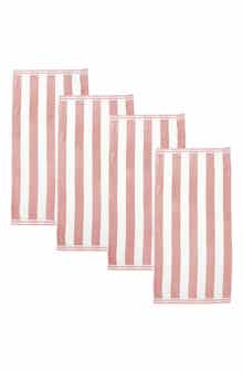 Woven & Weft 4-Pack Oversize Stripe Beach Towels