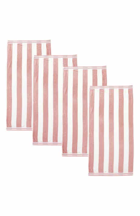Woven & Weft 4-Pack Oversize Stripe Beach Towels
