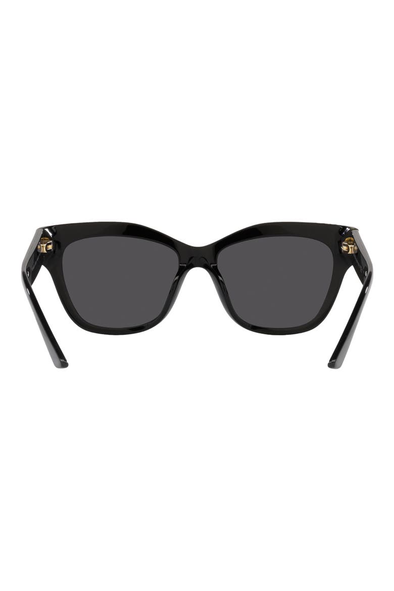 53mm Cat Eye Sunglasses, Alternate, color, BLACK WHITE
