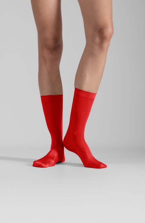 Lechery Shiny Sheer Sock Set In Red, Women's At Urban Outfitters In Red
