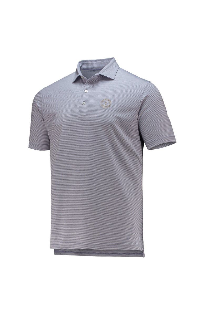 johnnie-O Men's johnnie-O Purple THE PLAYERS Lyndon Striped Prep-Formance Polo, Alternate, color, Purple