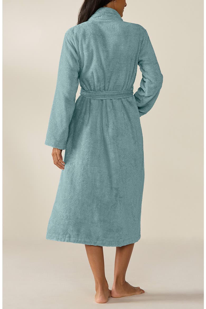 Gender Inclusive Cloud Loom™ Organic Cotton Robe, Alternate, color, PACIFIC BLUE