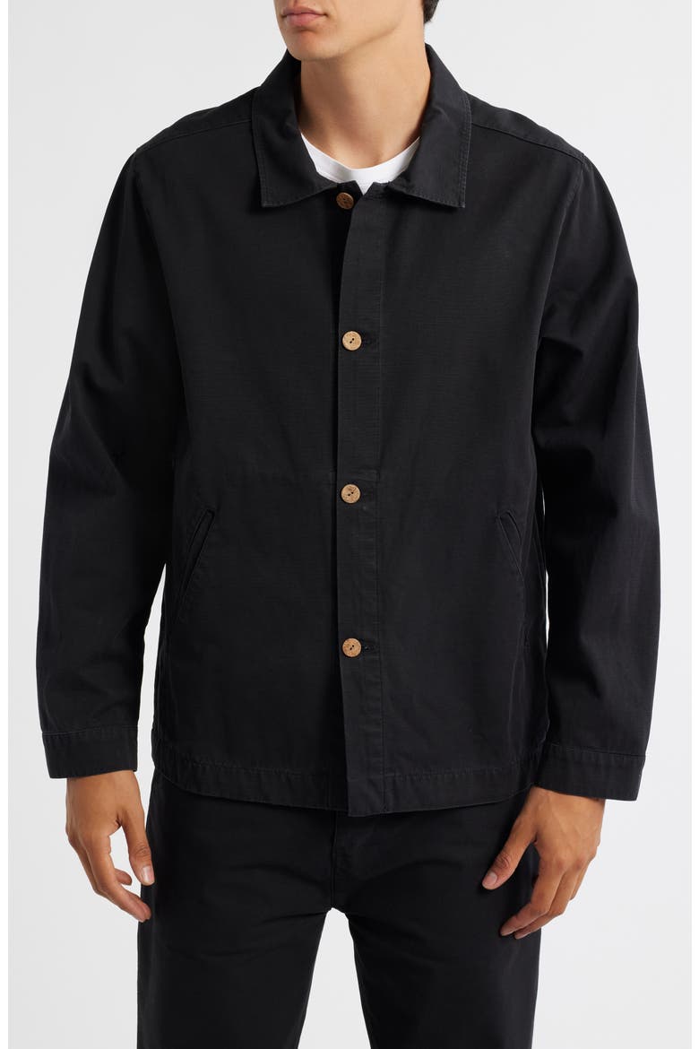 Pac Organic Cotton Ripstop Shell Jacket, Alternate, color, NIGHT