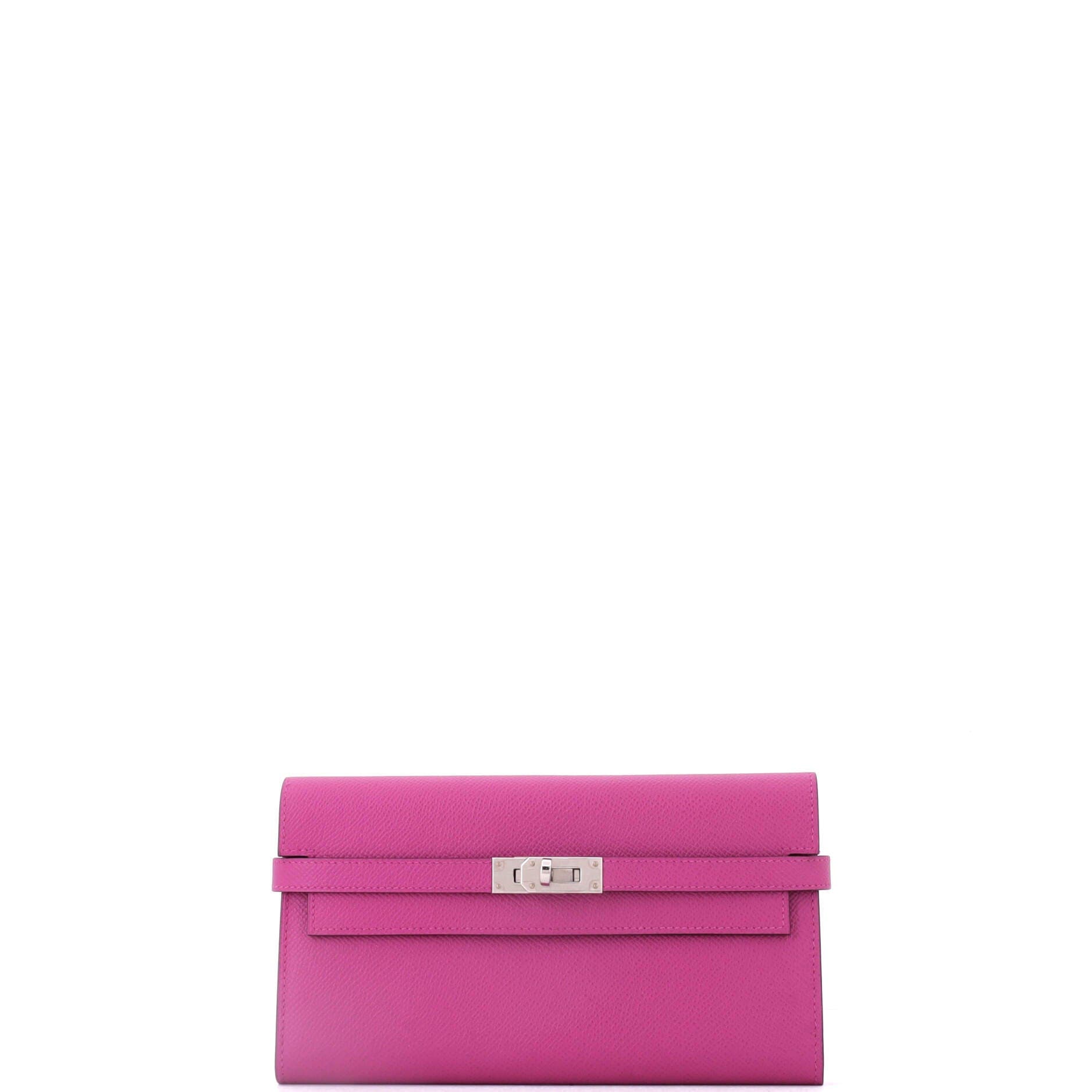 Kelly Wallet Epsom Long, Main, color, Pink