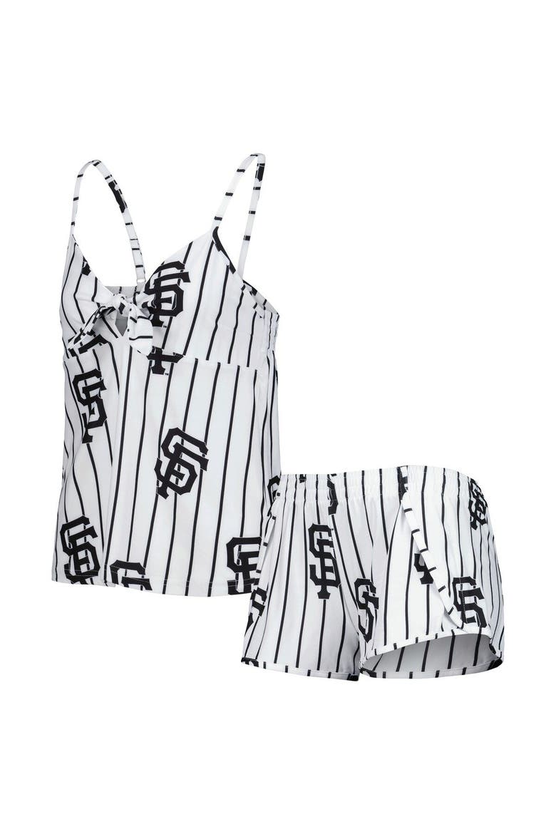 Women's Concepts Sport White San Francisco Giants Reel Allover Print Tank Top & Shorts Sleep Set, Main, color, White