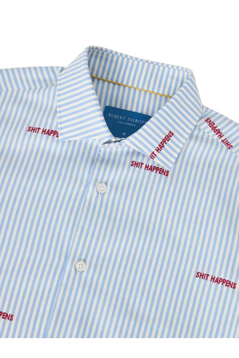 Reynolds Novelty Bengal Twill Shirt, Alternate, color, Light Blue