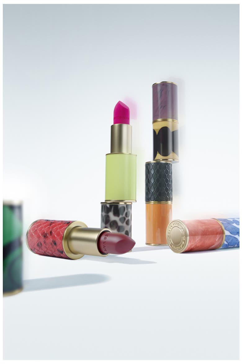 Refillable Lipstick Case, Alternate, color, CORAL CERAMIC