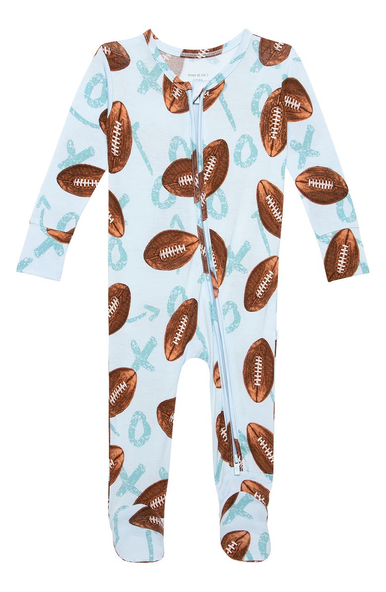 Posh Peanut Field Day Fitted One-Piece Pajamas, Main, color, 