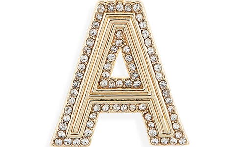 Baublebar Arianna Initial Pendant Necklace In Gold