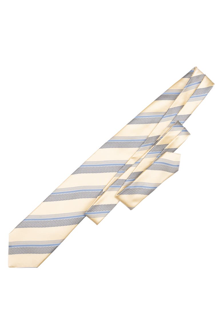 Corso - Extra Long Silk Jacquard Tie for Men, Alternate, color, Yellow