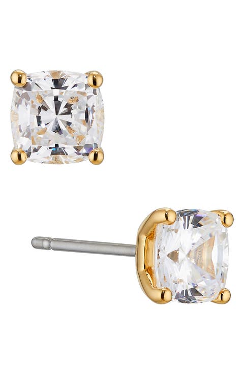 Modern Luv Small Cubic Zirconia Stud Earrings