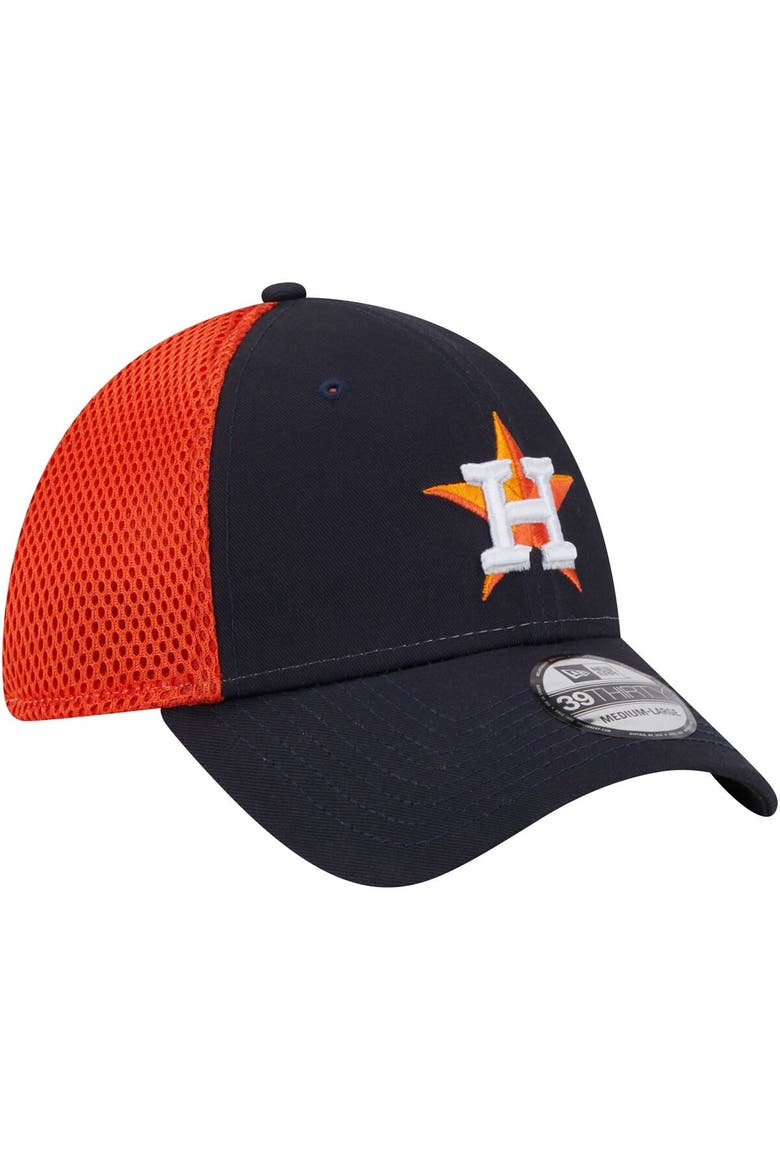 Men's New Era Navy Houston Astros Team Neo 39THIRTY Flex Hat, Alternate, color, Navy