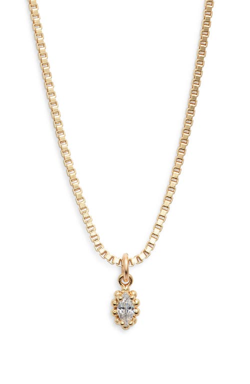 Child of Wild Shu Deity Pendant Necklace in Gold 