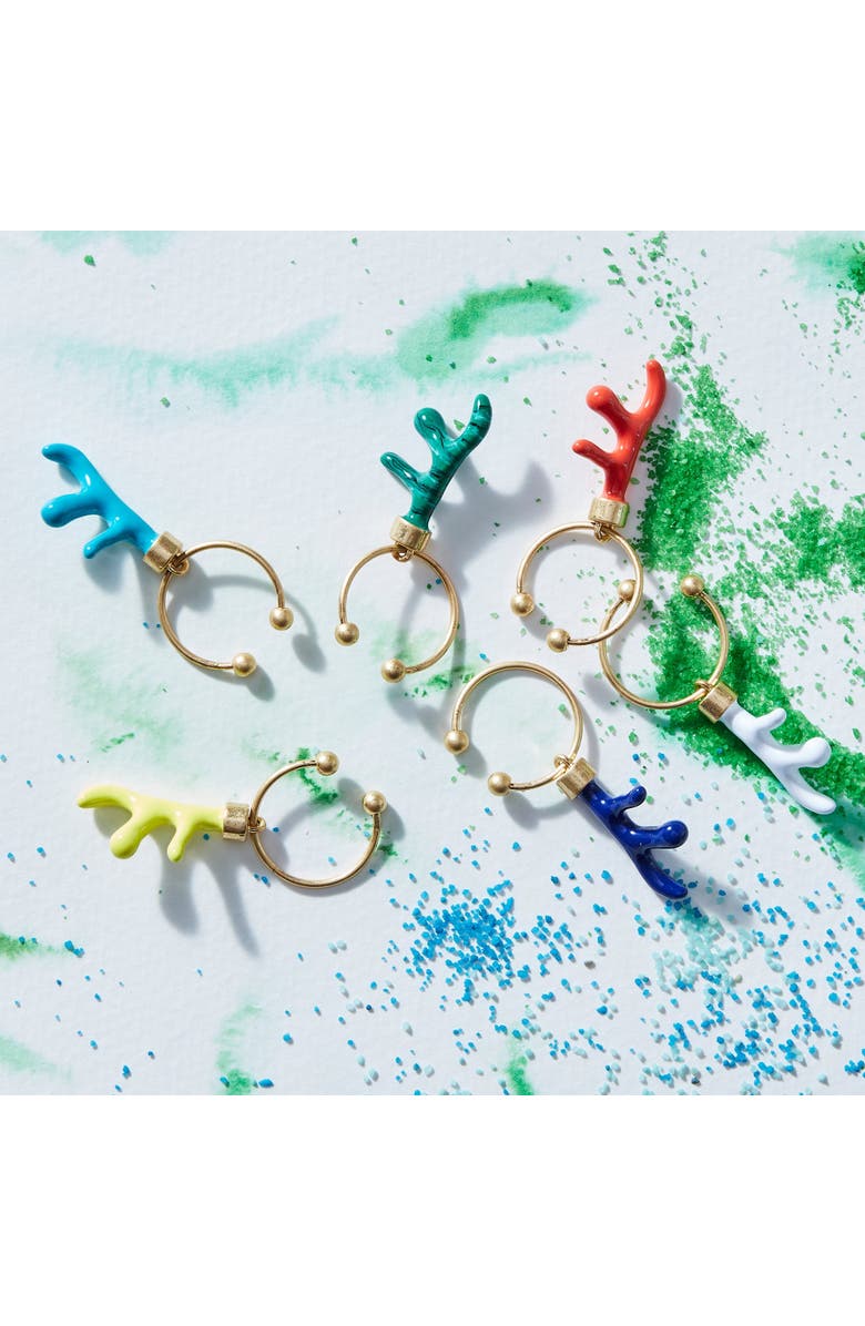 Joanna Buchanan Wine charms, set of 6, Alternate, color, Coral