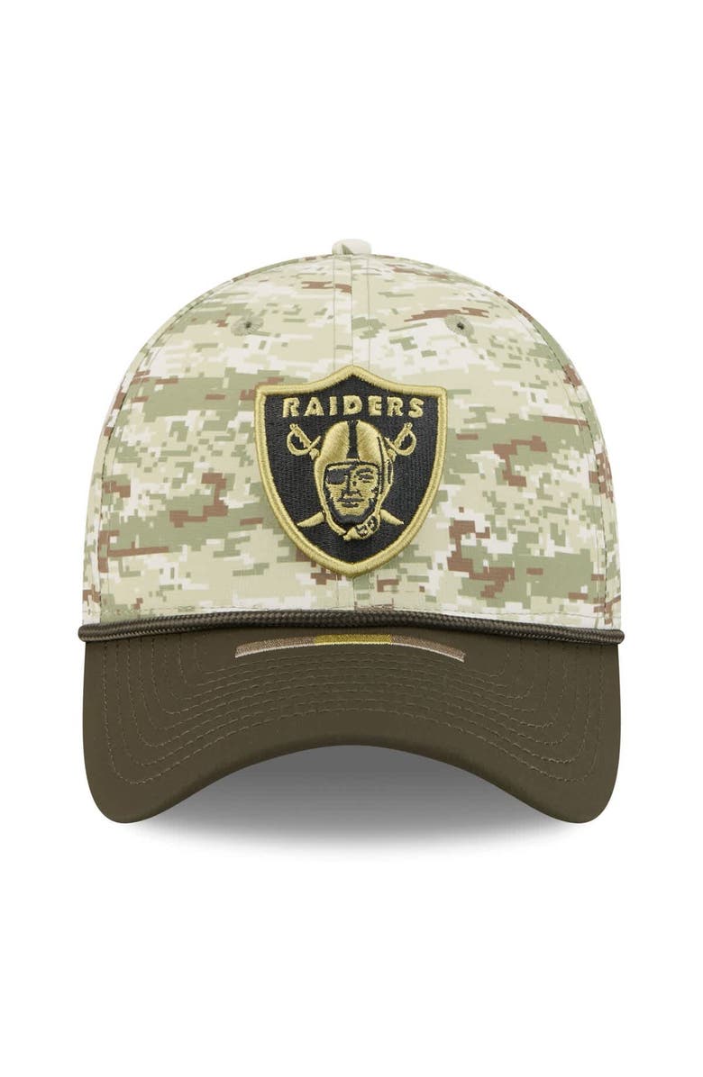 New Era Men's New Era  Camo Las Vegas Raiders 2025 Salute to Service 39THIRTY Flex Hat, Alternate, color, Camo