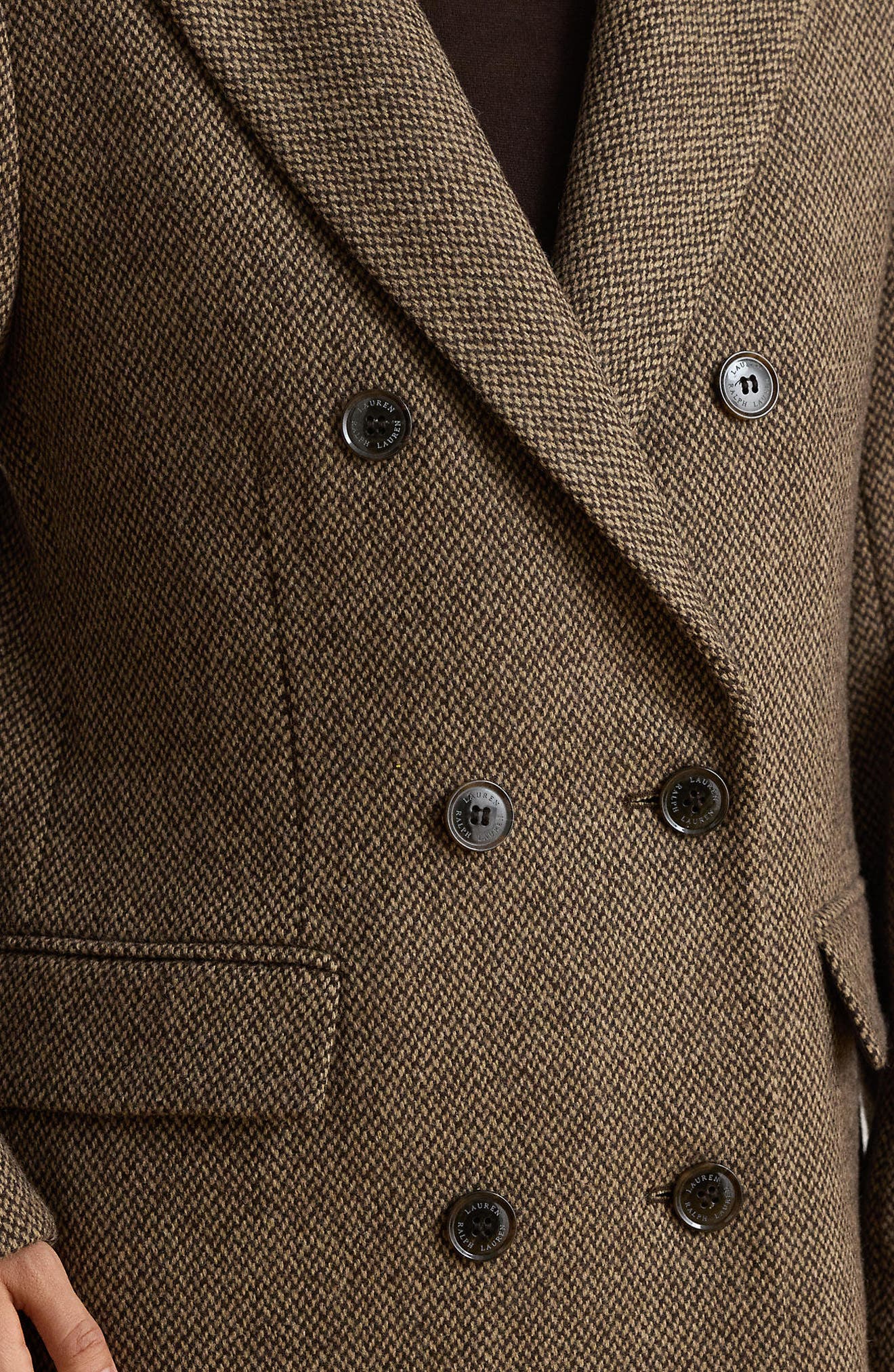 Женские куртки Lauren Ralph Lauren Double Breasted Wool Blend Coat — фото 3
