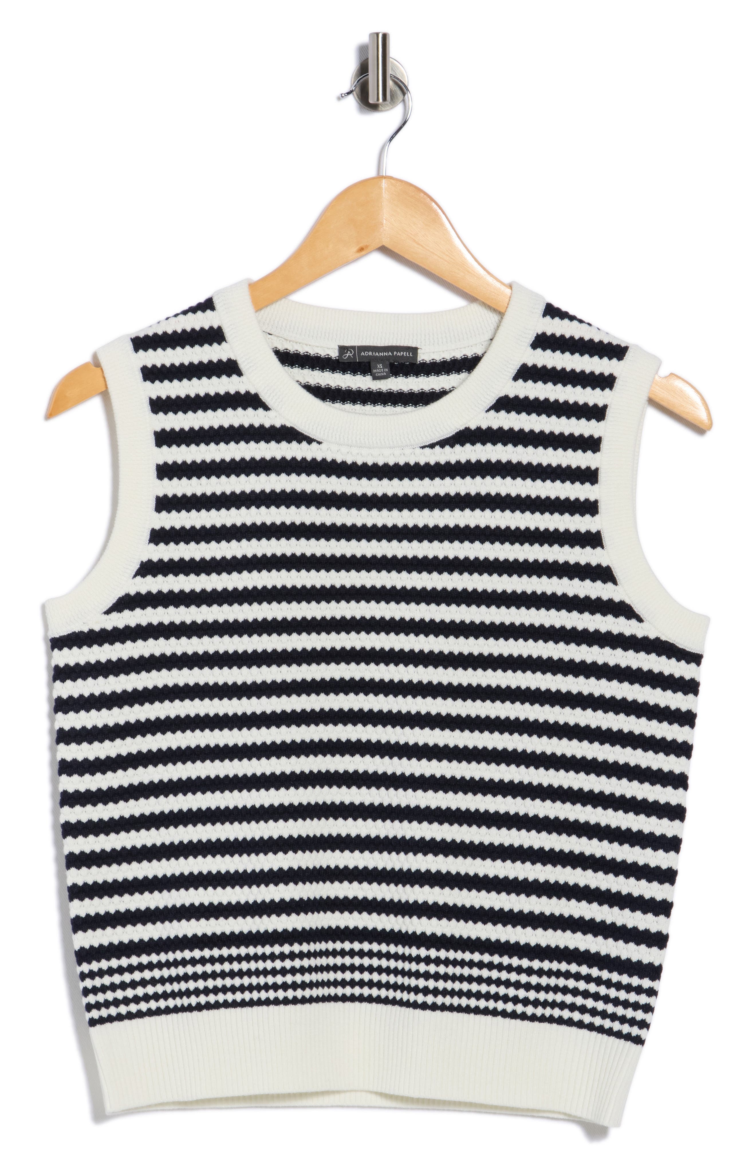 Adrianna Papell Stripe Sweater Tank