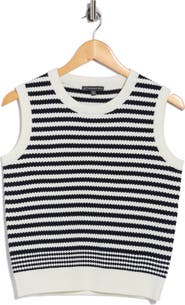 Adrianna Papell Stripe Sweater Tank