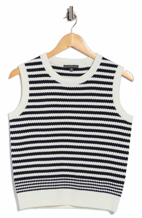 Adrianna Papell Stripe Sweater Tank