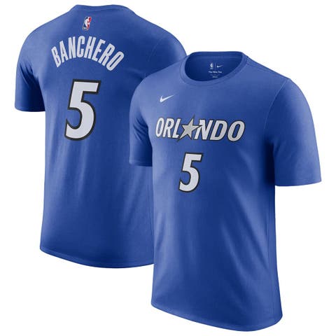 Men
s Nike Paolo Banchero Blue Orlando Magic Icon Edition Name 
Number T-Shirt