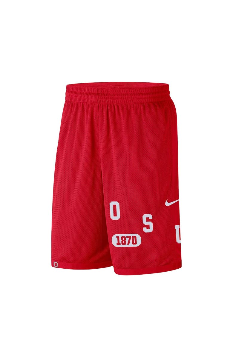 Nike Men's Nike Scarlet Ohio State Buckeyes Wordmark Performance Shorts, Alternate, color, Scarlet