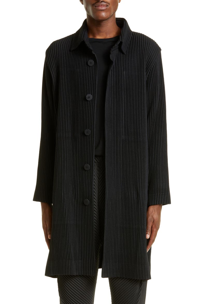 Wool Like Topcoat, Main, color, BLACK