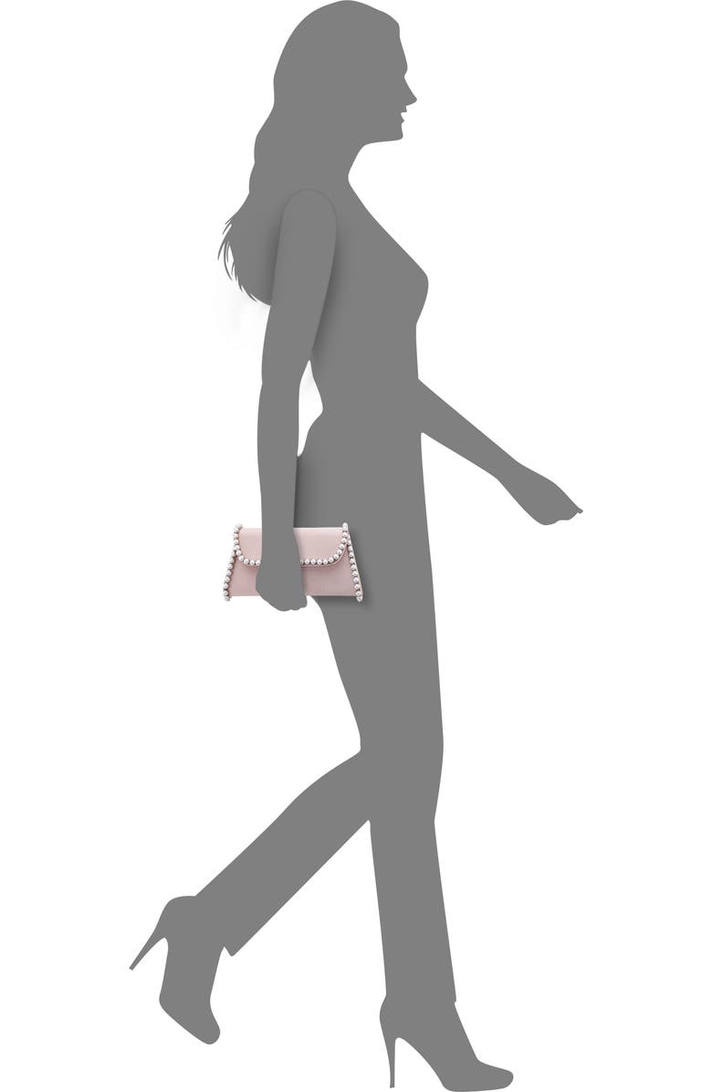 Nina Trysta Clutch, Alternate, color, Pearl Rose