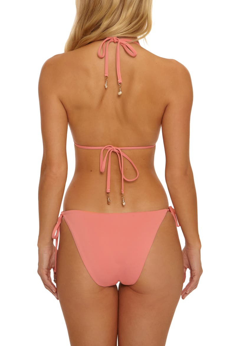 Gold Coast Side Tie Bikini Bottoms, Alternate, color, BLUSH