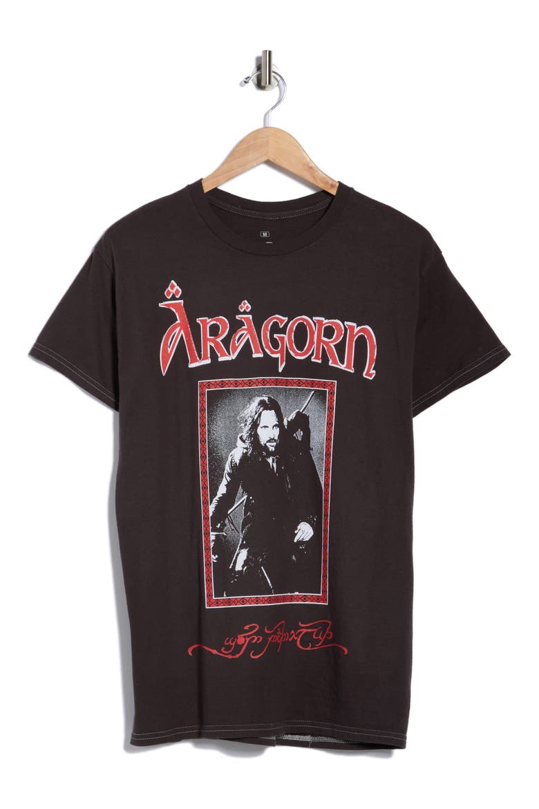 Lord of the Rings Fellowship Cotton Graphic T-Shirt, Alternate, color, PIGMENT DYE BLACK