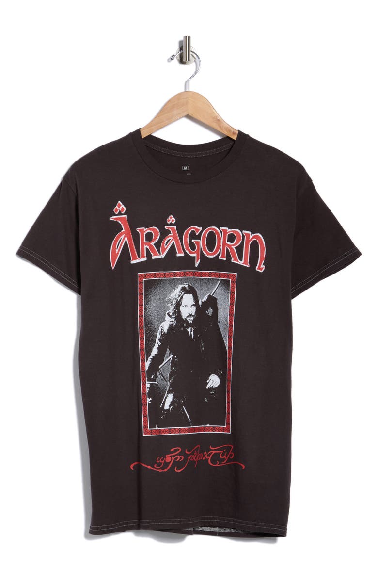 Ripple Junction Lord of the Rings Fellowship Cotton Graphic T-Shirt, Alternate, color, Pigment Dye Black