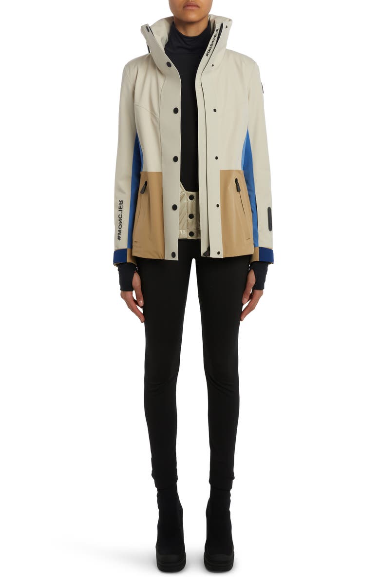 Moncler Grenoble Hainet Colorblock Ski Jacket, Alternate, color,