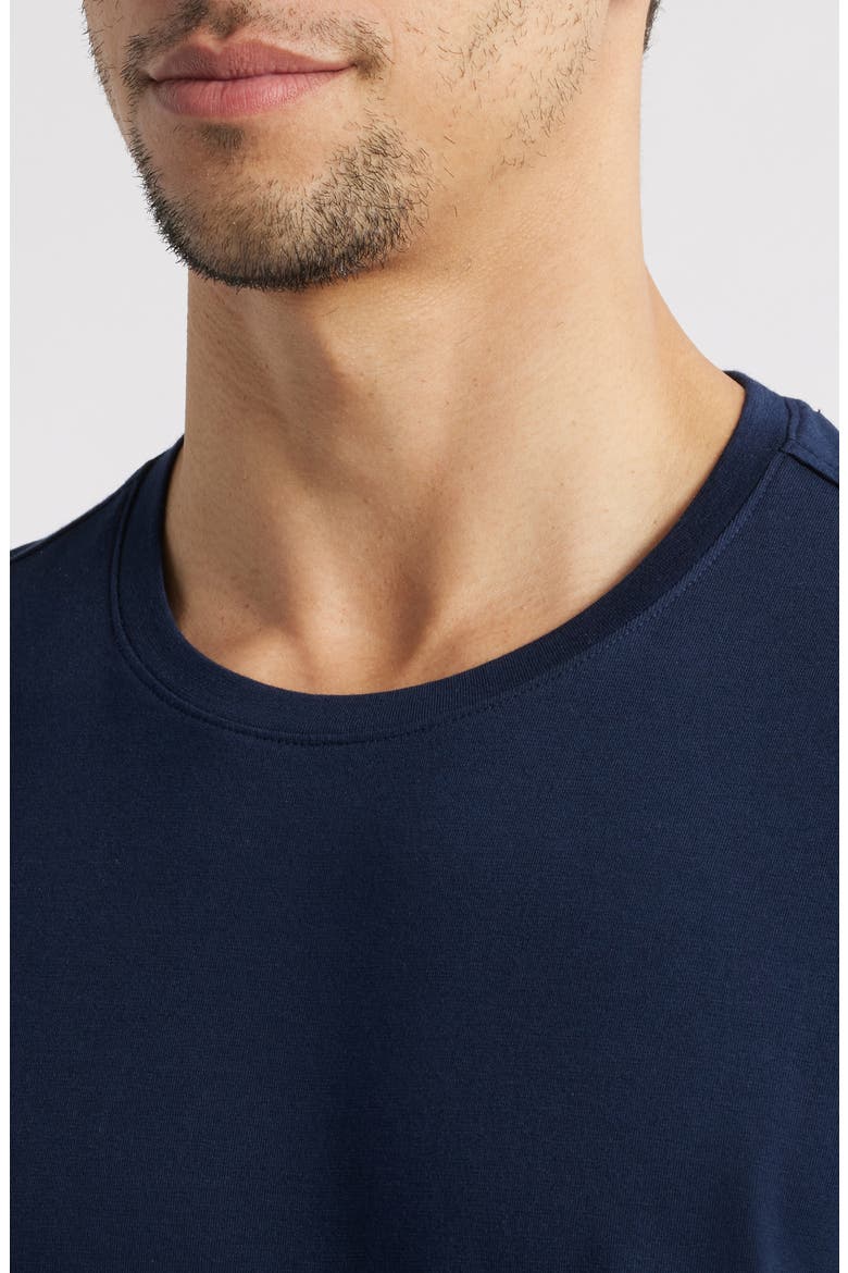 Essential Pima Cotton & Modal T-Shirt, Alternate, color, NAVY