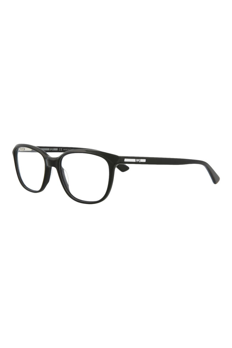 51mm Core Square Optical Glasses, Alternate, color, BLACK BLACK TRANSPARENT