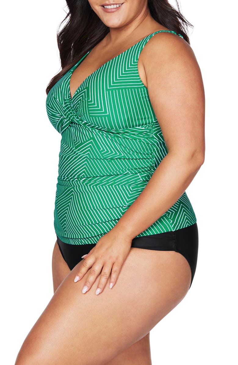 Artesands Linear Perspective Delacroix Tankini Top, Alternate, color, 