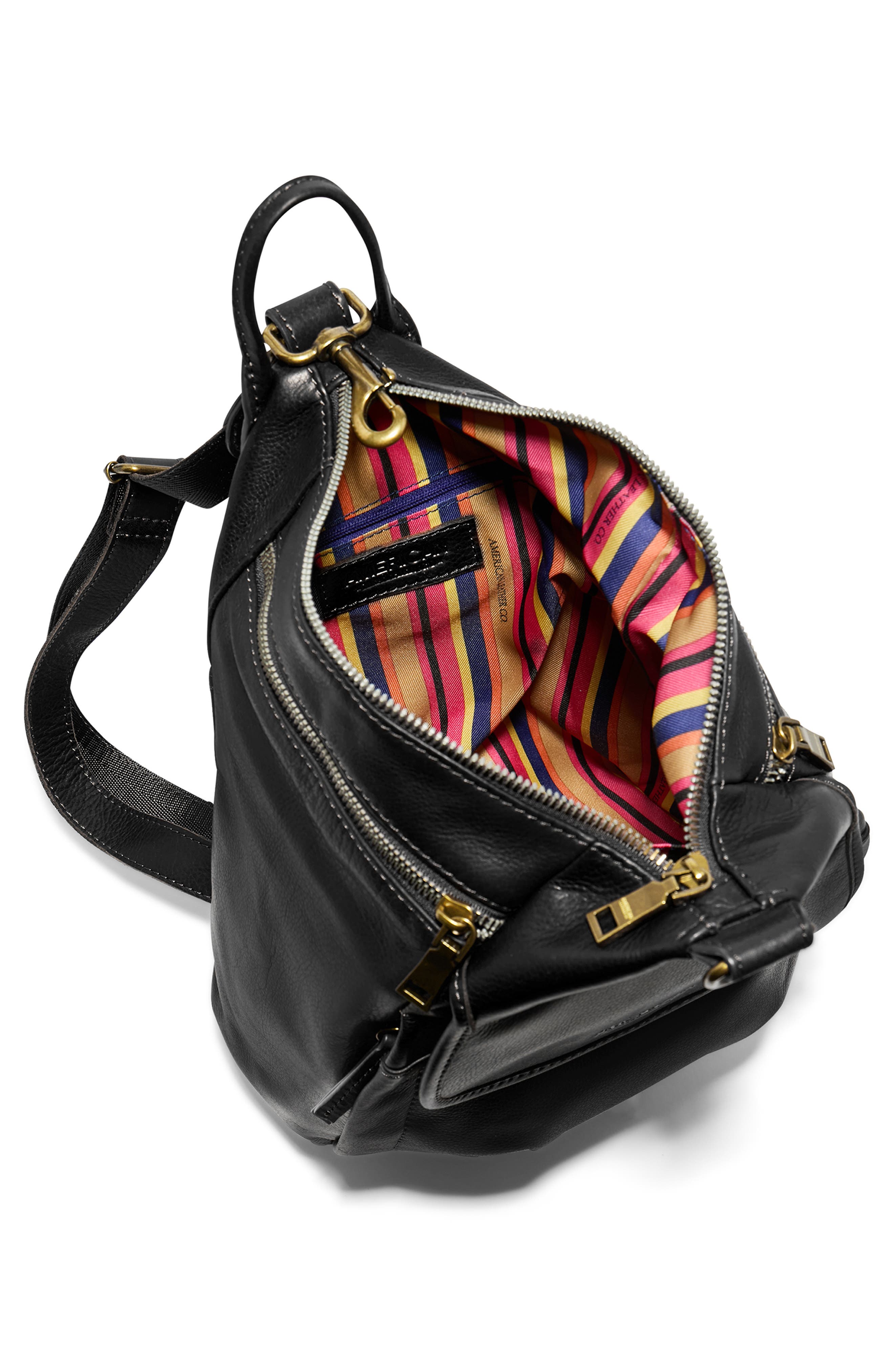 AMERICAN LEATHER CO. Pierce Leather Backpack, Alternate, color, 