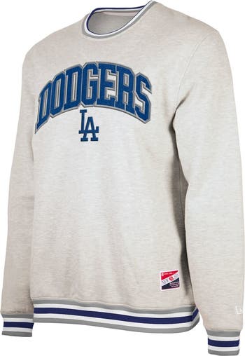 スウェット・トレーナー New Era Brushed MLB LA Dodgers Arch Slogan Sweatshirt Heathe スウェット・トレーナー New Era Brushed MLB LA Dodgers Arch
