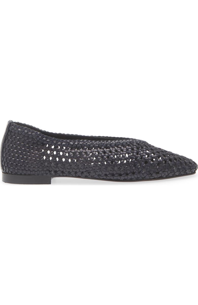 Madewell The Mylie Ballet Flat in Handwoven Leather, Alternate, color, Juniper Berry