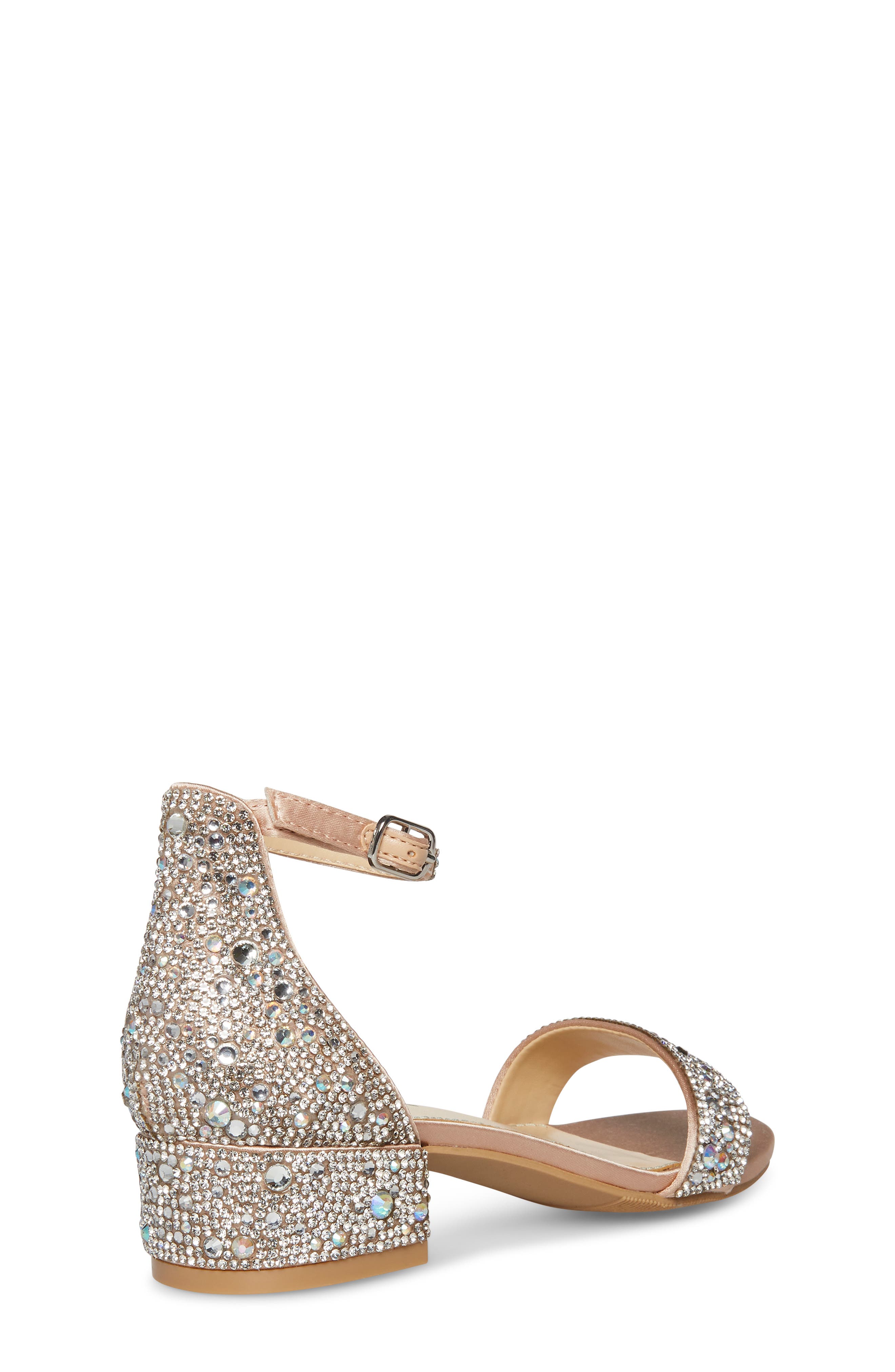 Rhinestone Ankle Strap Sandal, Alternate, color, CHAMPAGNE