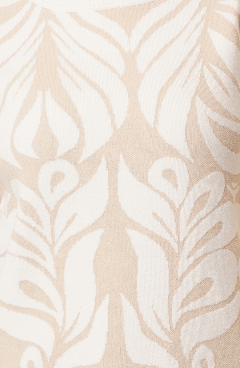 CYRUS Jacquard Pullover Sweater, Alternate, color, Effie Floral