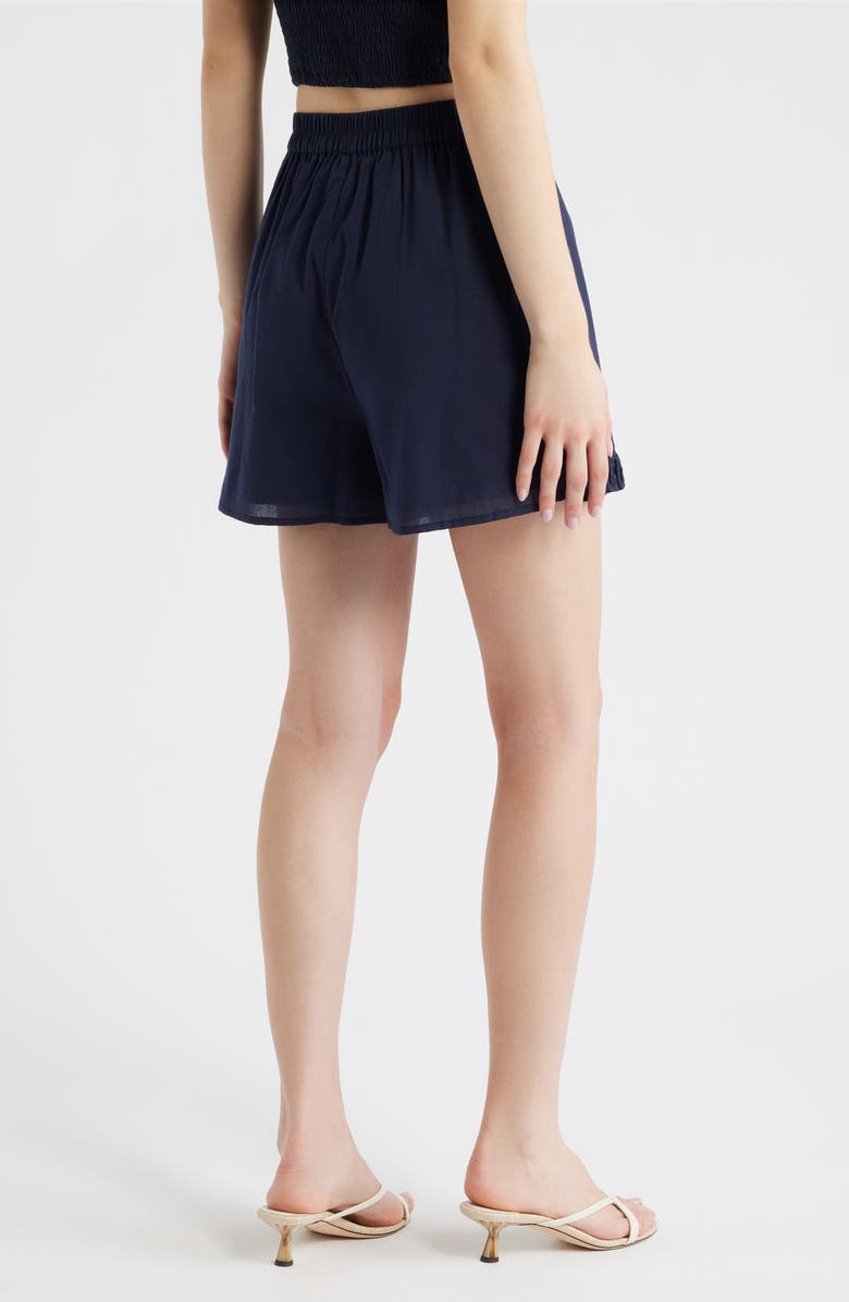 CIEBON Silla Embroidery Detail Cotton Skort, Alternate, color, Navy