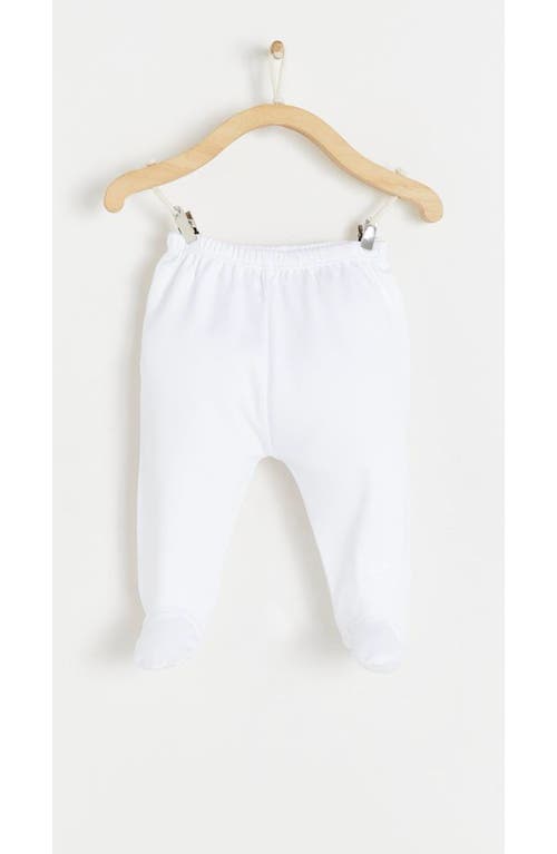 Shop Babycottons Logo Kimono & Pants Set In White