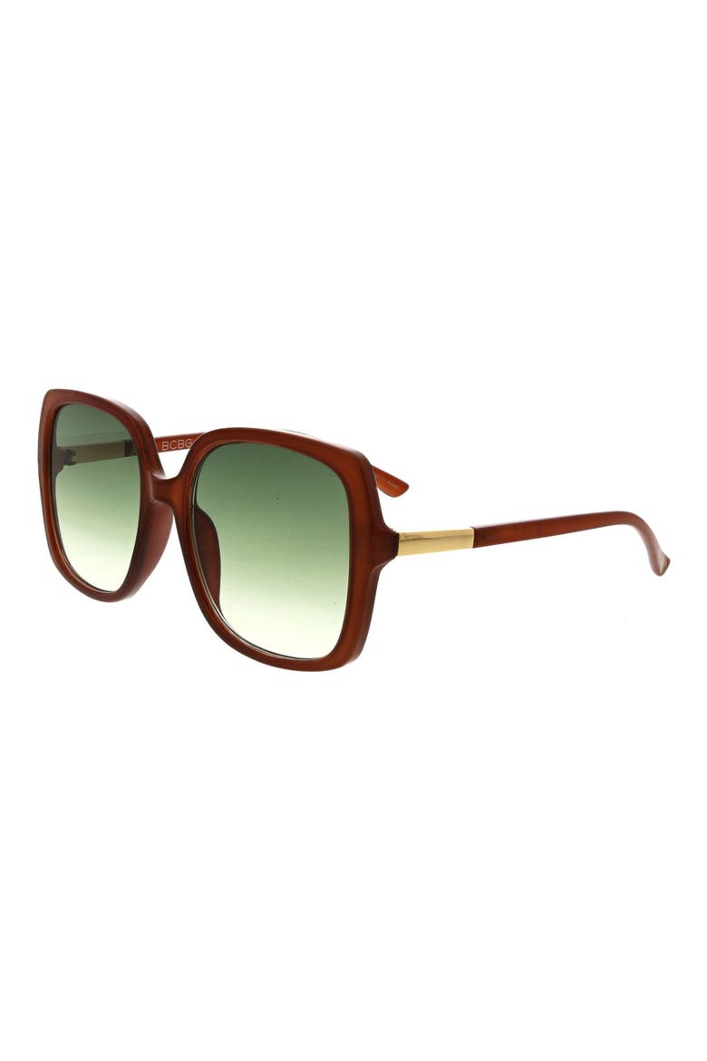 54mm Oversized Square Sunglasses, Alternate, color, CRYSTAL BROWN